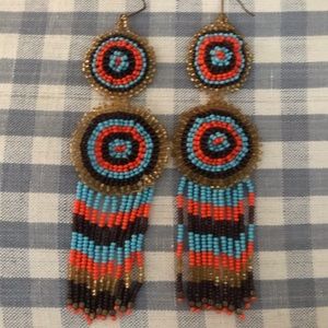 Beaded Bohemian Hanging Earrings!